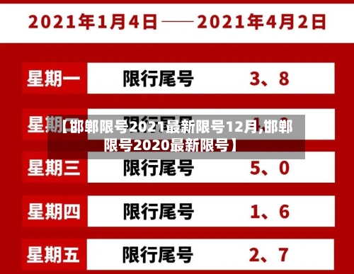 【邯郸限号2021最新限号12月,邯郸限号2020最新限号】-第2张图片