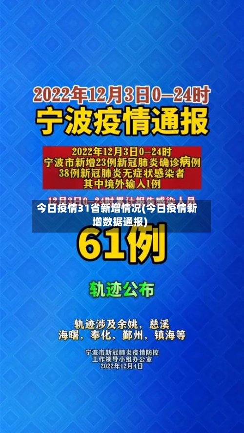今日疫情31省新增情况(今日疫情新增数据通报)-第2张图片