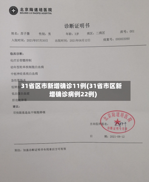 31省区市新增确诊11例(31省市区新增确诊病例22例)