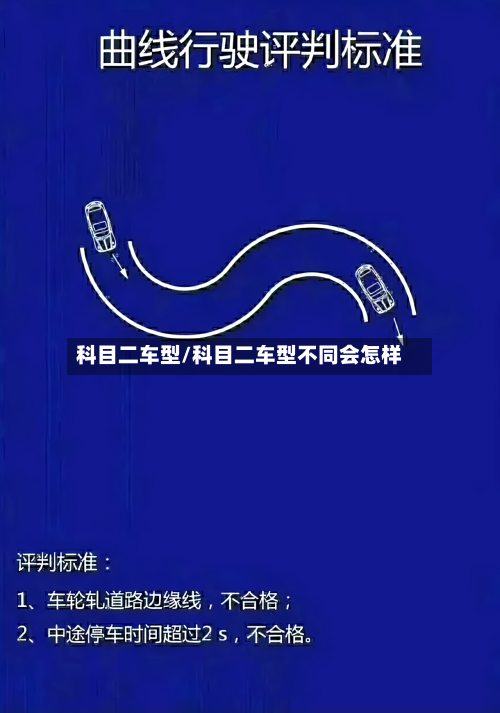 科目二车型/科目二车型不同会怎样-第2张图片
