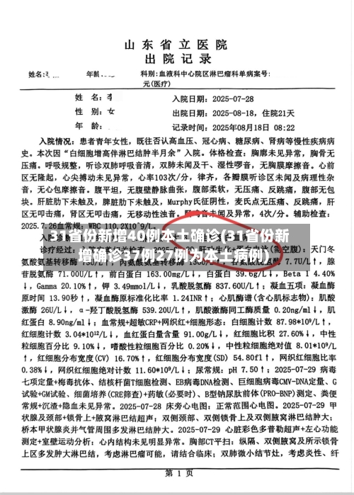 31省份新增40例本土确诊(31省份新增确诊37例27例为本土病例)-第2张图片