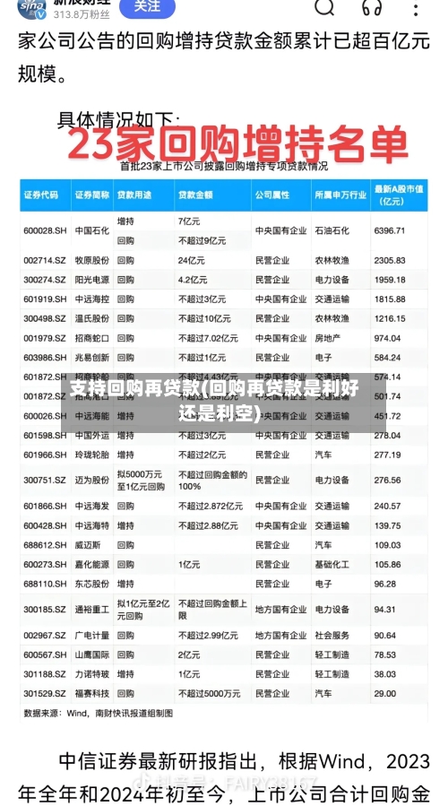支持回购再贷款(回购再贷款是利好还是利空)-第2张图片