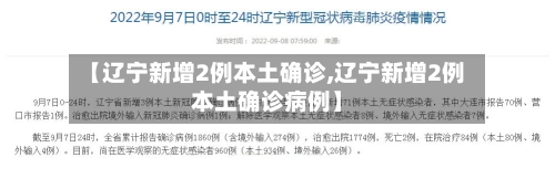 【辽宁新增2例本土确诊,辽宁新增2例本土确诊病例】-第2张图片