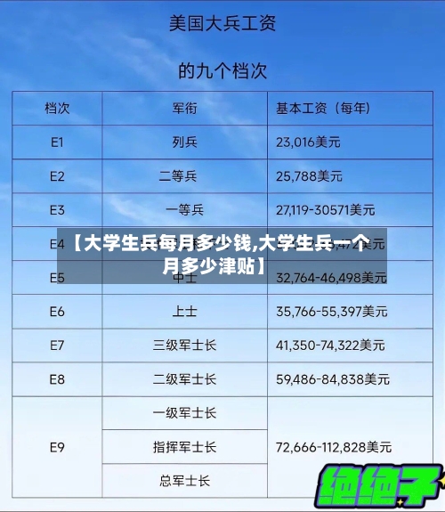 【大学生兵每月多少钱,大学生兵一个月多少津贴】