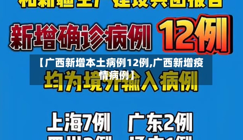 【广西新增本土病例12例,广西新增疫情病例】
