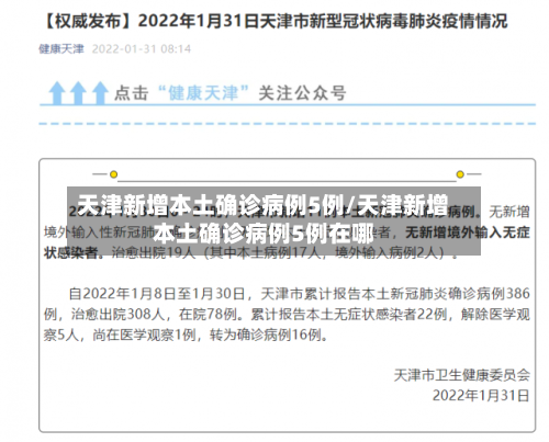 天津新增本土确诊病例5例/天津新增本土确诊病例5例在哪-第2张图片